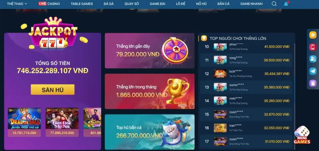Giao diện trò chơi Bắn Cá chi tiết trên c54 apk